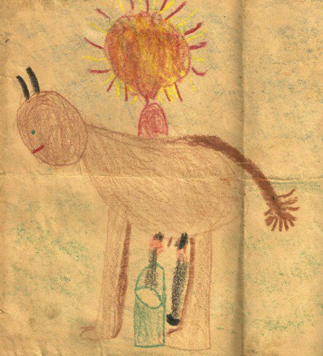 Crayon drawing Age7